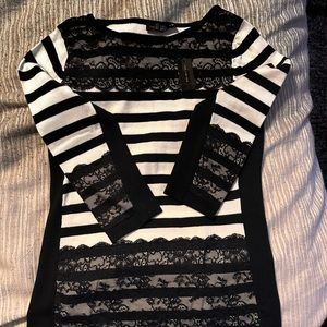 Black and white sweater